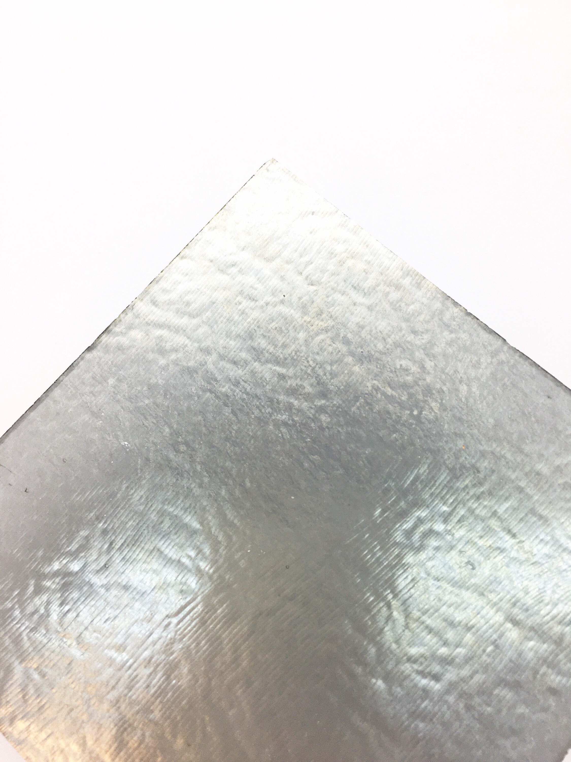 Bullseye Light Silver Grey Glass Transparent 3mm Fused Fusing 5x5cm COE90 Kiln 