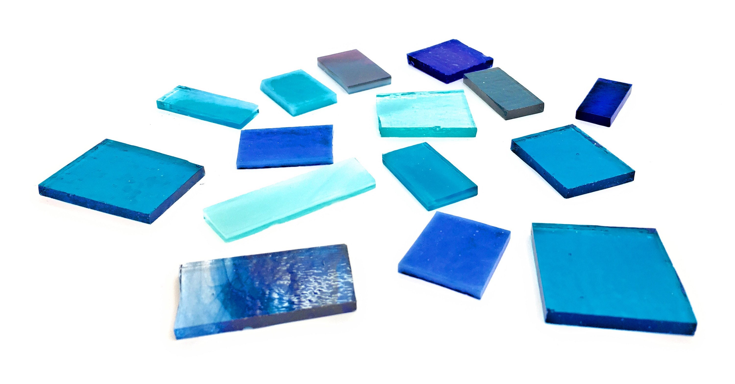 Blue Turquoise Aqua Fused Glass Supplies Bundle Bullseye 50g Etsy