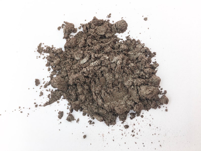 Dark Brown Mica Powder Fused Fusing Glass Jewellery Decoration Etsy