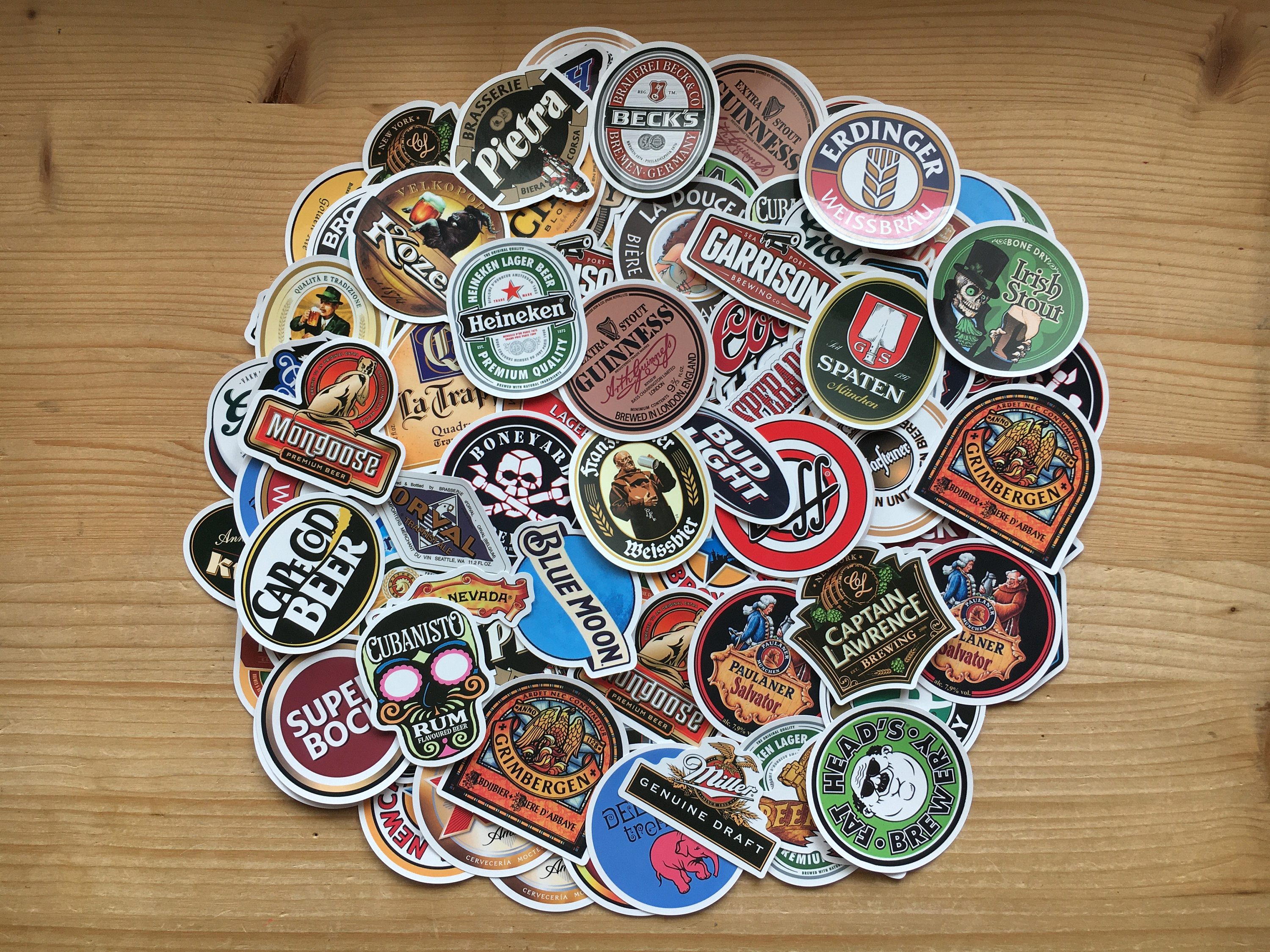 Lote de 50 pegatinas pegatinas cerveza