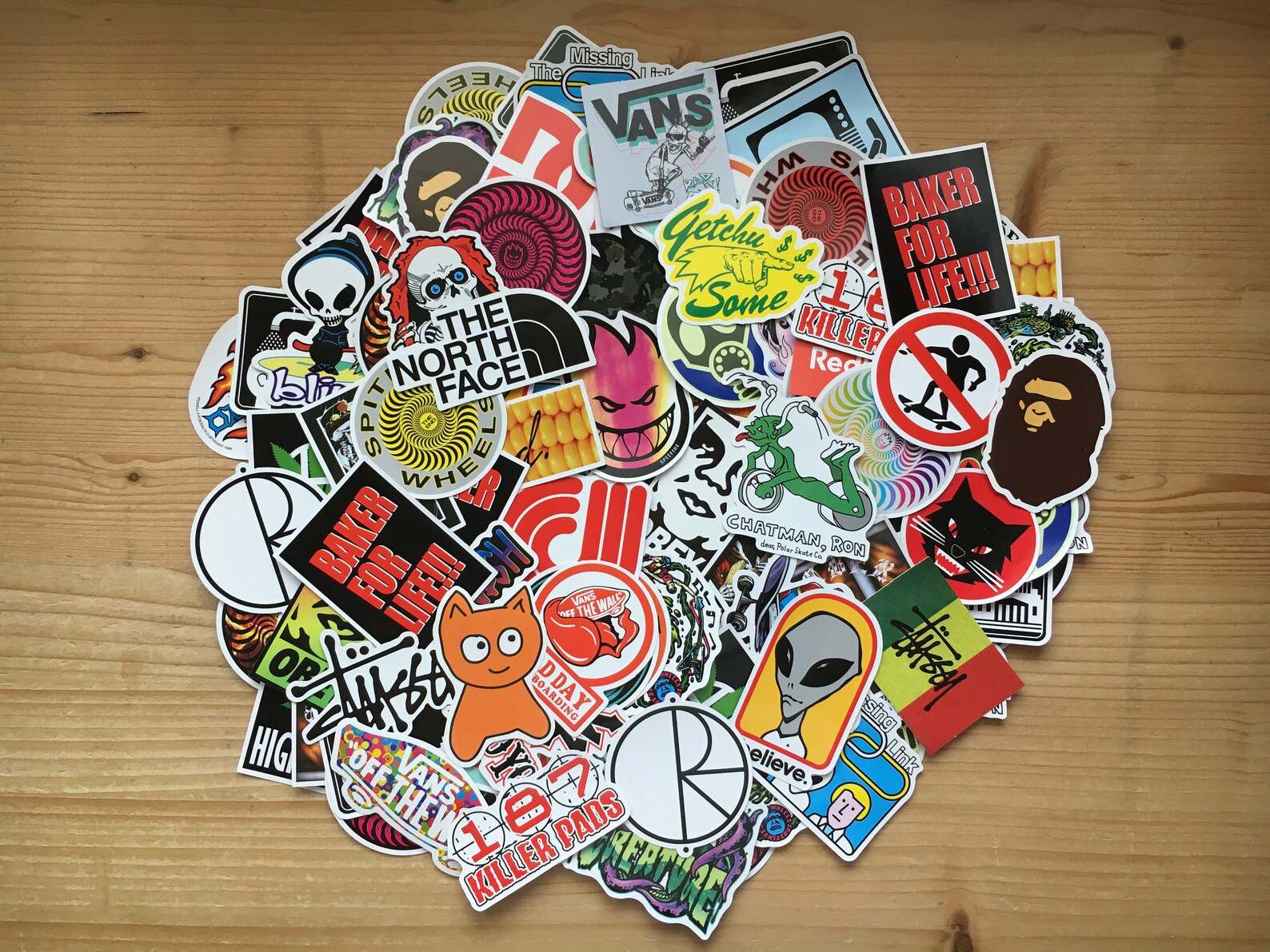 Lot of 50 stickers skateboard skate brands logos retro Etsy