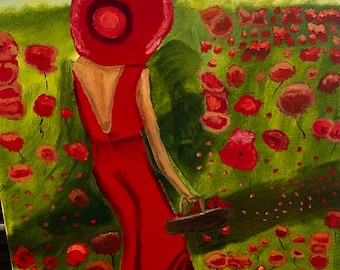 Lady in red