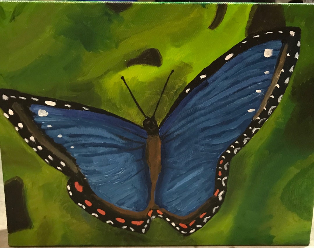 Blue Butterfly Etsy