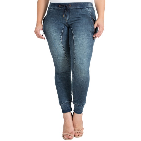 Women's Plus Size Jeggings Skinny Jeans Pants with Pockets