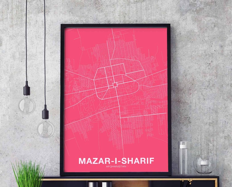 Map Of Mazar E Sharif Afghanistan - Maps of the World