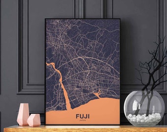 FUJI Japan poster color Hometown City Print Modern Home Decor Office Decoration Wall Art Dorm Bedroom Gift