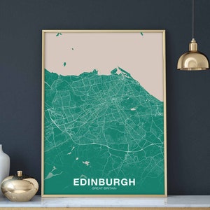 Póster de EDIMBURGO, Gran Bretaña, ciudad natal, impresión en color, decoración moderna para el hogar, decoración de la oficina, arte de pared, dormitorio, regalo