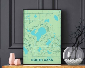 MINNEAPOLIS Minnesota MN USA map poster color Hometown City Print Modern Home Decor Office Decoration Wall Art Dorm Bedroom Gift