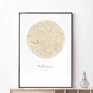 Téhéran, Iran, carte, affiche, décoration murale, design, moderne, minimal, nordique, voyage, chambre, maison, art, vintage, rétro, dortoir, pépinière, pépinière, pendaison de crémaillère
