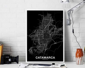 SAN FERNANDO Argentina map poster black white Hometown City Print Modern Home Decor Office Decoration Wall Art Dorm Bedroom Gift