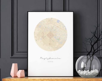 RESISTENCIA Argentina map poster wall decor design modern minimal nordic travel bedroom home art vintage retro dorm nursery housewarming