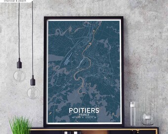 PERPIGNAN France map poster black white Hometown City Print Modern Home Decor Office Decoration Wall Art Dorm Bedroom Gift
