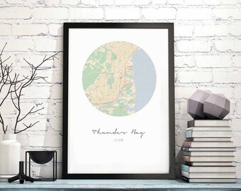 THUNDER Canada map poster wall decor design modern minimal nordic travel bedroom home art vintage retro dorm nursery housewarming