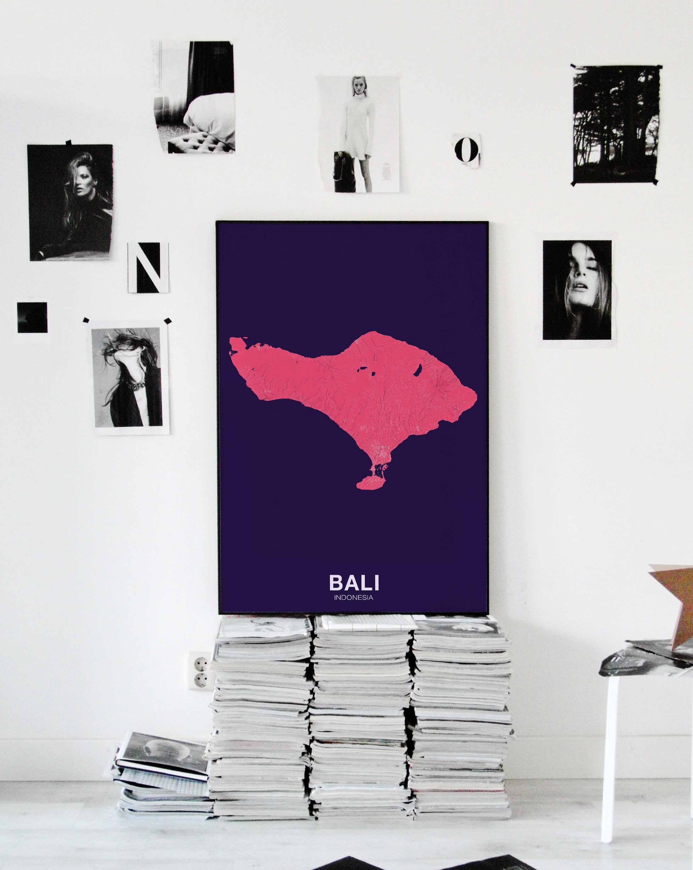 BALI Indonesia poster color Hometown City Print Modern Home Decor Office Decoration Wall Art Dorm Bedroom Gift BALI Indonesia poster color Hometown City Print Modern Home Decor Office Decoration Wall Art Dorm Bedroom Gift