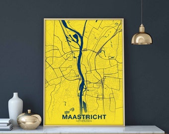 MAASTRICHT Netherlands poster color Hometown City Print Modern Home Decor Office Decoration Wall Art Dorm Bedroom Gift