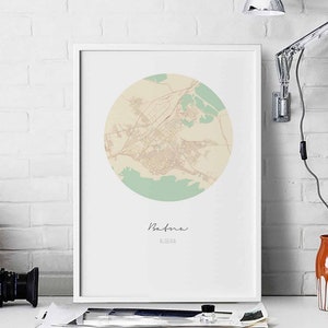 BATNA Algérie carte affiche décoration murale design moderne minimaliste nordique voyage chambre maison art vintage rétro dortoir pépinière pendaison de crémaillère