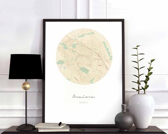 CRAIOVA Romania map poster wall decor design modern minimal nordic travel bedroom home art vintage retro dorm nursery housewarming