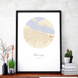 FLORES Guatemala mappa poster decorazione da parete design moderno minimal nordico viaggio camera da letto casa arte vintage retrò dormitorio asilo nido inaugurazione della casa