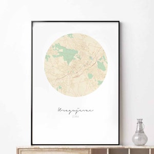 KRAGUJEVAC Serbien Karte Poster Wand Dekor Design moderne minimalistische nordische Reise Schlafzimmer Kunst Vintage Retro Wohnheim Kinderzimmer Einweihungsparty