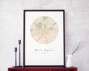 STARA Bulgaria map poster wall decor design modern minimal nordic travel bedroom home art vintage retro dorm nursery housewarming