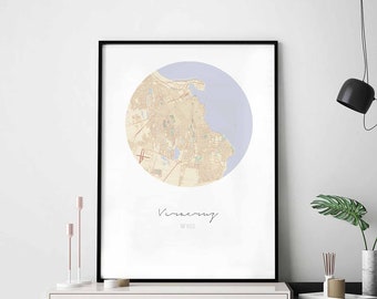 VERACRUZ Mexico map poster wall decor design modern minimal nordic travel bedroom home art vintage retro dorm nursery housewarming