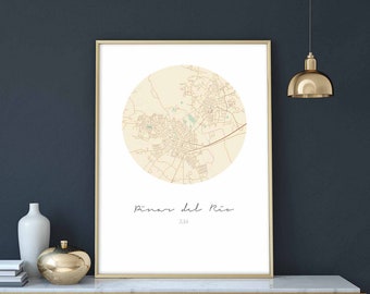 PINAR DEL RIO Cuba map poster wall decor design modern minimal nordic travel bedroom home art vintage retro dorm nursery housewarming