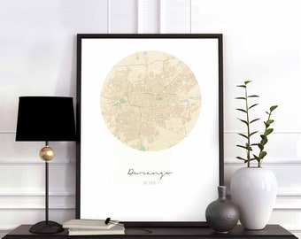 DURANGO Mexico map poster wall decor design modern minimal nordic travel bedroom home art vintage retro dorm nursery housewarming
