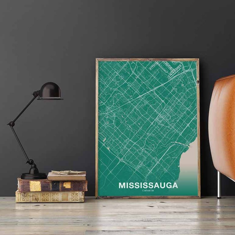 MISSISSAUGA Canada Poster Color Hometown City Print Modern Etsy