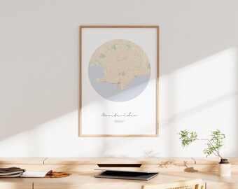 MONTEVIDEO Uruguay map poster wall decor design modern minimal nordic travel bedroom home art vintage retro dorm nursery housewarming