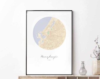 BENGHAZI Libya map poster wall decor design modern minimal nordic travel bedroom home art vintage retro dorm nursery housewarming