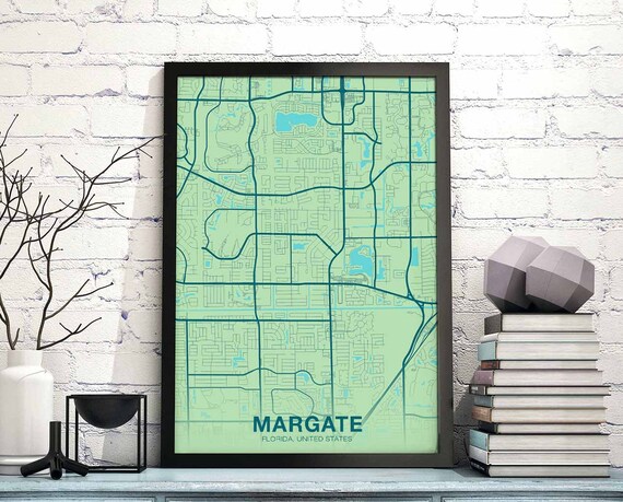 Map Margate Florida