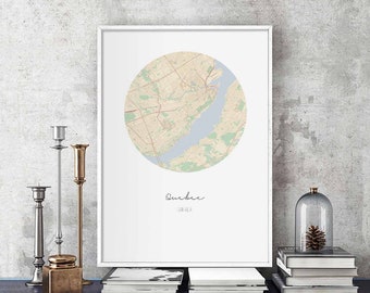 QUEBEC Canada map poster wall decor design modern minimal nordic travel bedroom home art vintage retro dorm nursery housewarming