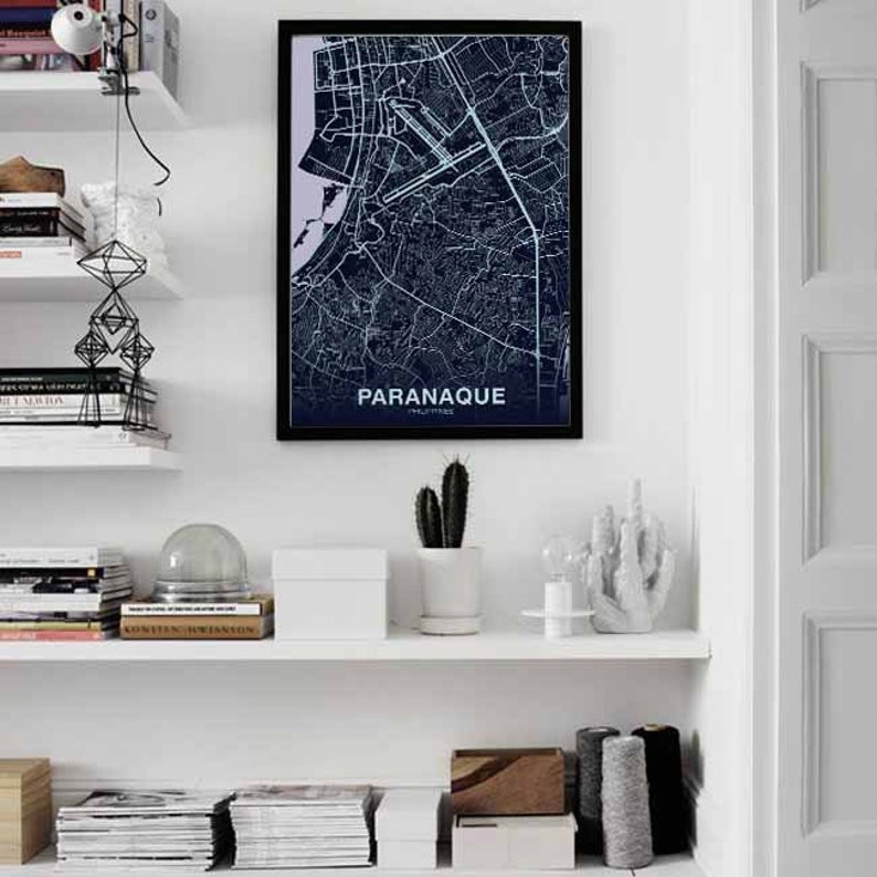 Paranaque Color PARANAQUE Philippines Map Poster Color Hometown City Print | Etsy