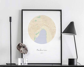 NAKURU Kenya map poster wall decor design modern minimal nordic travel bedroom home art vintage retro dorm nursery housewarming