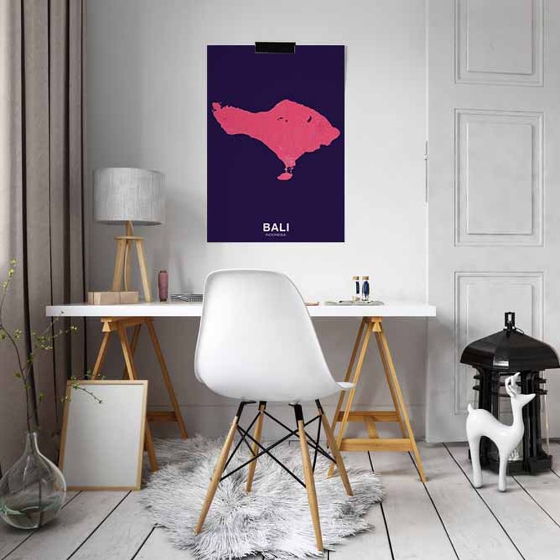 BALI Indonesia poster color Hometown City Print Modern Home Decor Office Decoration Wall Art Dorm Bedroom Gift BALI Indonesia poster color Hometown City Print Modern Home Decor Office Decoration Wall Art Dorm Bedroom Gift