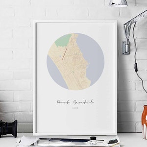 PORT-GENTIL Gabun Karte Poster Wanddekoration Design moderne minimalistische Reisekunst Geschenk