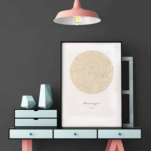 ATHEN Griechenland Karte Poster Wanddekoration Design moderne minimalistische nordische Reisekunst Wanddeko Wanddeko Dekoration für Zuhause