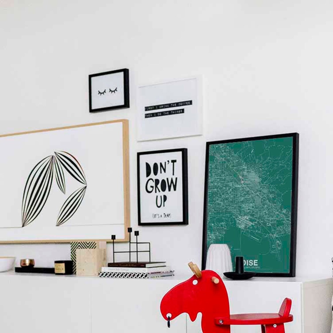 BOISE Idaho ID US Map Poster Color Hometown City Print Modern Home ...