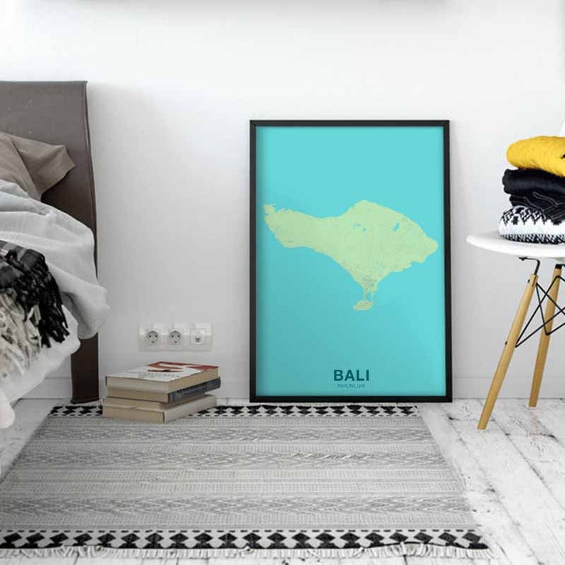 BALI Indonesia poster color Hometown City Print Modern Home Decor Office Decoration Wall Art Dorm Bedroom Gift BALI Indonesia poster color Hometown City Print Modern Home Decor Office Decoration Wall Art Dorm Bedroom Gift