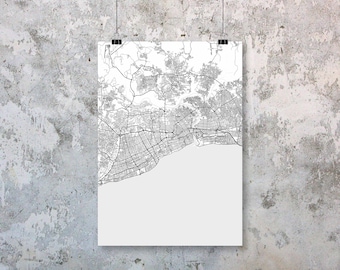SANTO DOMINGO DR custom map poster Hometown City Print Modern Home Decor Office Decoration Wall Art Dorm Bedroom Gift