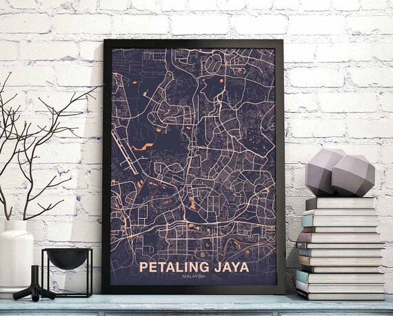Petaling Jaya Malaysia Map Poster Color Hometown City Print Etsy Petaling Jaya Malaysia Map Poster Color Hometown City Print Etsy