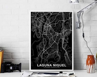 LAGUNA NIGUEL California CA usa map poster black white Hometown City Print Modern Home Decor Office Decoration Wall Art Dorm Bedroom Gift