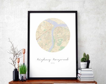 NIZHNY NOVGOROD Russia map poster wall decor design modern minimal nordic travel bedroom home art vintage retro dorm nursery housewarming