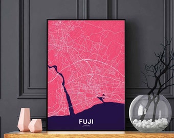 FUJI Japan poster color Hometown City Print Modern Home Decor Office Decoration Wall Art Dorm Bedroom Gift