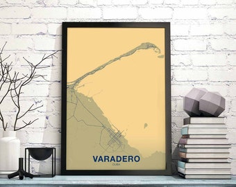 VARADERO Cuba poster color Hometown City Print Modern Home Decor Office Decoration Wall Art Dorm Bedroom Gift