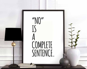 Everything poster black white wall decor design modern motto swiss scandinavian minimal nordic typography digital