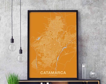 SAN FERNANDO Argentina map poster color Hometown City Print Modern Home Decor Office Decoration Wall Art Dorm Bedroom Gift art