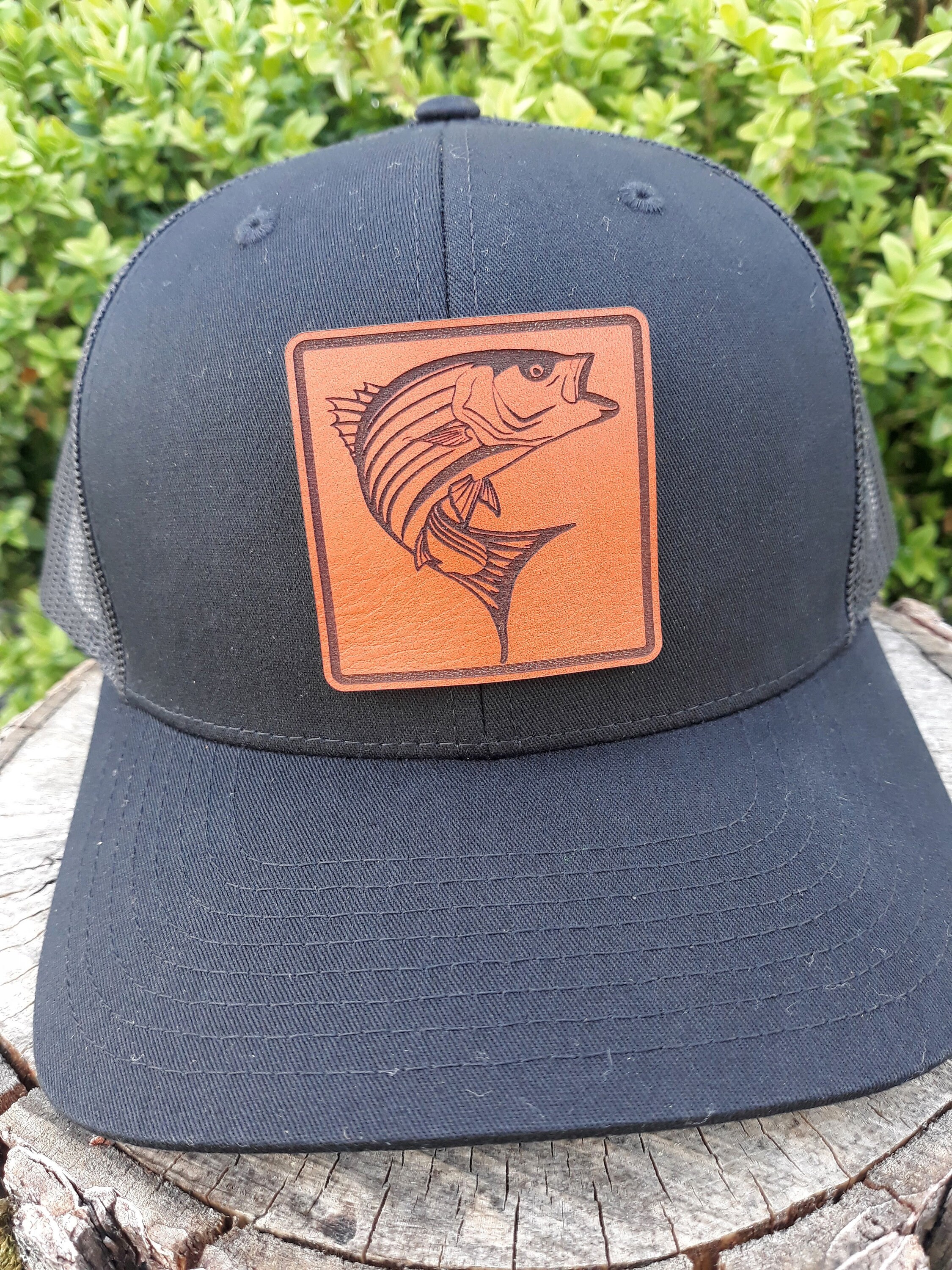 Striper Bass Fishing Hat Sombrero de pesca de parche de Etsy