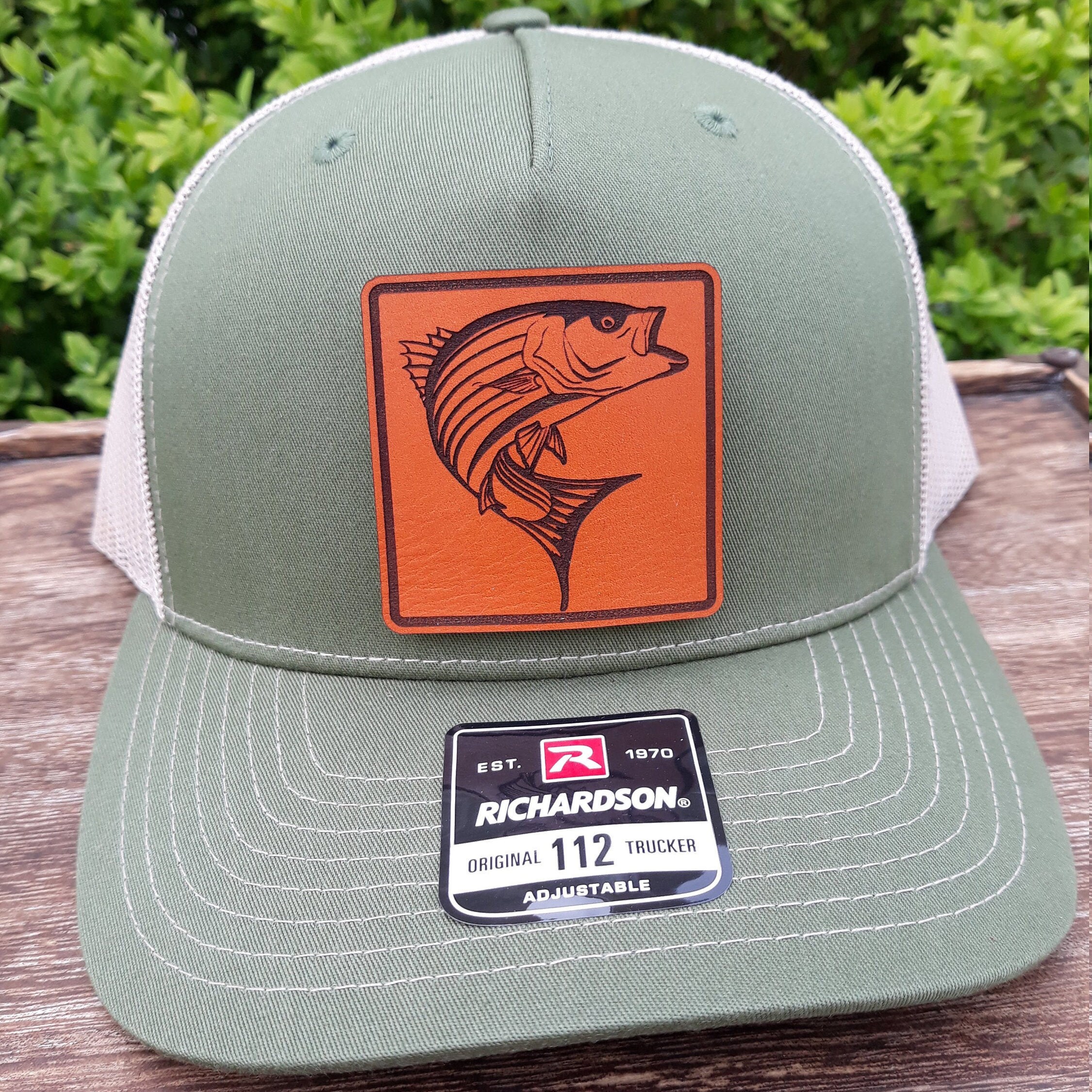 Striper Bass Fishing Hat Sombrero de pesca de parche de Etsy