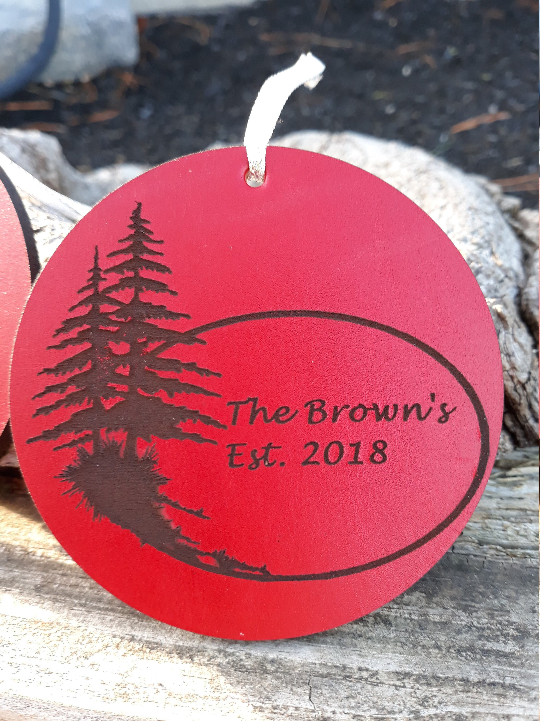 Personalized Leather Christmas Ornament 1st Christmas Leather Etsy